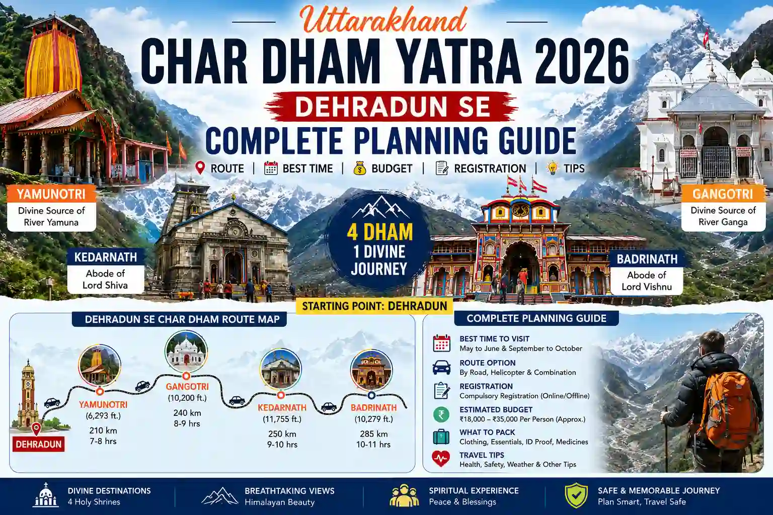 Char Dham Yatra 2026 planning guide from Dehradun
